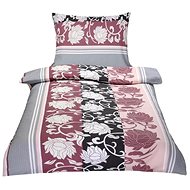 Bellatex Crepe - 140 × 200, 70 × 90 cm - peony grey - Bed Linen