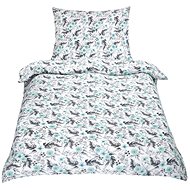 Bellatex Crepe - 140 × 200, 70 × 90 cm - mint rose - Bed Linen