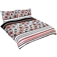 Bellatex Cotton double sheet - 1x 220 × 200, 2pcs 70 × 90 cm - hibiscus flower - Bed Linen