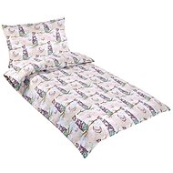 Bellatex Agata - 90 × 135, 45 × 60 cm - owl on a branch - Children's Bedding