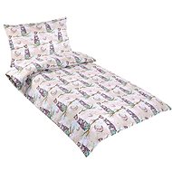Bellatex Bavlněné Junior - 140 × 200, 70 × 90 cm - sovička na větvi - Bed Linen