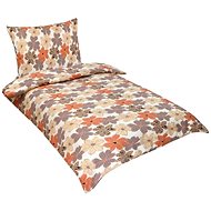 Bellatex Krepové - 140 × 200, 70 × 90 cm - květy medové - Bed Linen