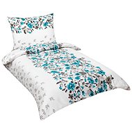 Bellatex Flanelové - 140 × 200, 70 × 90 cm - mentolový květ - Bed Linen