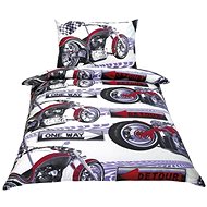 Bellatex Bavlněné Junior - 140 × 200, 70 × 90 cm - motorka - Bed Linen