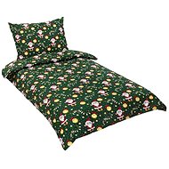 Bellatex Cotton - 140 × 200, 70 × 90 cm - Christmas pattern - green - Bed Linen