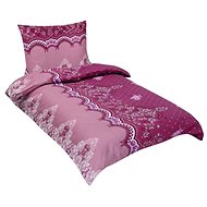 Bellatex Bavlněné - 140 × 200, 70 × 90 cm - fialový ornament - Bed Linen
