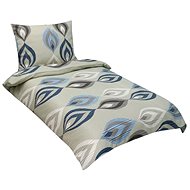 Bellatex Krepové - 140 × 220, 70 × 90 cm - modrošedé slzy - Bed Linen