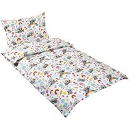 Bellatex Agata - 90 × 135, 45 × 60 cm - koala bear with rainbow - Children's Bedding