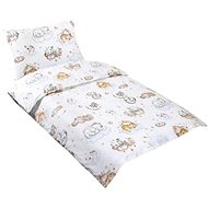 Bellatex Agata - 90 × 135, 45 × 60 cm - animals on a cloud - Children's Bedding
