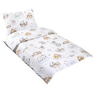 Bellatex Beata - 100 × 135, 45 × 60 cm - animals on a cloud - Children's Bedding