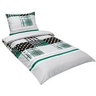 Bellatex Cotton - 140 × 200, 70 × 90 cm - green patchwork - Bed Linen