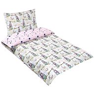 Bellatex Agata - 90 × 135, 45 × 60 cm - owl on a branch / blue star - Children's Bedding