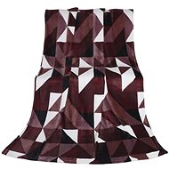 Bellatex Kemping PLUS - 150 × 200 cm - hnědé trojúhelníky - Blanket