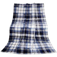 Bellatex Kemping PLUS - 150 × 200 cm - modré čtverce - Blanket