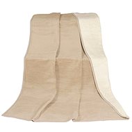 Bellatex KIRA PLUS single bed - 150 × 200 cm - dark beige/light beige - Blanket