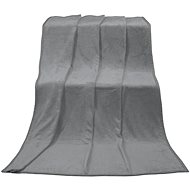Bellatex Korall micro single bed - 150 × 200 cm - grey - Blanket