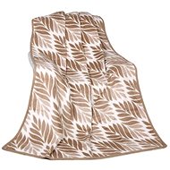 Bellatex Karmela PLUS single bed - 150 × 200 cm - beige leaf - Blanket