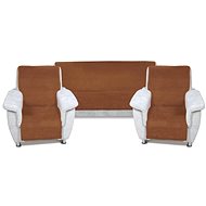 Bellatex KIRA PLUS 2+1 - 150 × 200 cm + 2x 65 × 150 cm - brown/light beige - Blanket