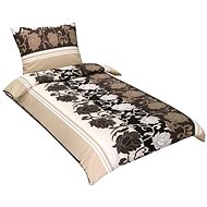 BELLATEX s. r. o. Linen crepe 80/434 brown vine 140 × 200, 70 × 90 - Bed Linen