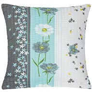 Bellatex s. r. o. Sheet 80/561 40×40cm turquoise flower with stripe - Pillowcase