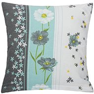 Bellatex s. r. o. Cover 12/561 40×40cm turquoise flower with stripe - Pillowcase