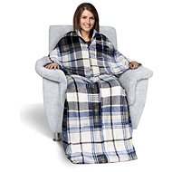 BELLATEX s.r.o. KORALL MICRO 150x200 TP 7749/426 modré čtverce - Blanket