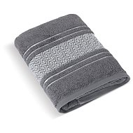 Bellatex Terry Mosaic - Towel 124/044 - 70 × 140 cm - dark grey - Towel