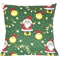 Bellatex Linen Christmas 45 × 45 cm 55/912 Christmas motif green - Pillowcase