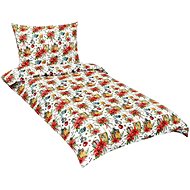 Bellatex Linen cotton 90/CH20 poinsettia 140 × 200, 70 × 90 cm - Bed Linen