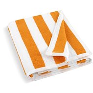 Bellatex Terry beach towels - 100 × 150 cm - white-orange - Bath Towel