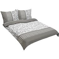 Bellatex Linen cotton F 90/821 meadow grey 1 pcs 200 × 220, 2 pcs 70 × 90 cm - Bed Linen