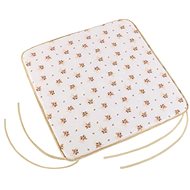 Bellatex Adéla plain - 40 × 40 cm, plain - beige flower - Pillow Seat