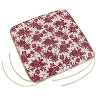 Bellatex Adéla plain - 40 × 40 cm, plain - burgundy flower - Pillow Seat