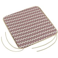 Bellatex Adele plain - 40 × 40 cm, plain - chevron burgundy - Pillow Seat
