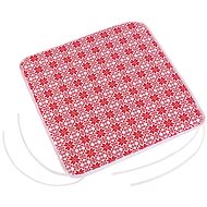 Bellatex Adele plain - 40 × 40 cm, plain - kaleidoscope - red, white - Pillow Seat