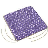 Bellatex Adele plain - 40 × 40 cm, plain - flower on purple - Pillow Seat