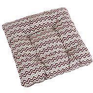 Bellatex Adéla quilted - 38 × 38 cm, quilted - chevron burgundy - Pillow Seat