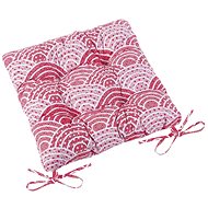 Bellatex Adéla quilted - 40 × 40 cm, quilted - red and white orient - Pillow Seat