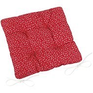 Bellatex Adéla quilted - 40 × 40 cm, quilted - red flower - Pillow Seat
