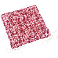 Bellatex Adéla quilted - 40 × 40 cm, quilted - kaleidoscope - red, white - Pillow Seat