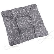 Bellatex Adéla quilted - 40 × 40 cm, quilted - grey flower - Pillow Seat