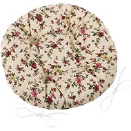 Bellatex Adéla quilted round - diameter 40 cm - summer flower - Pillow Seat