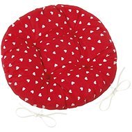 Bellatex Adéla quilted round - diameter 40 cm - hearts - Pillow Seat