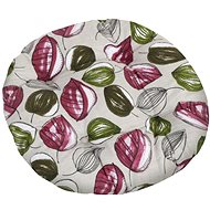 Bellatex BERTA round quilted - diameter 40 cm - leaves - Pillow Seat