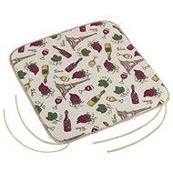 Bellatex DANA plain - 40 × 40 cm, plain - wine - Pillow Seat