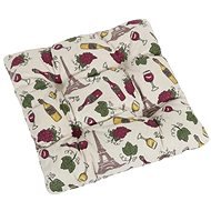 Bellatex DANA quilted - 40 × 40 cm, quilted - wine - Pillow Seat
