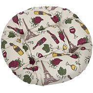 Bellatex DANA quilted round - diameter 40 cm - wine - Pillow Seat
