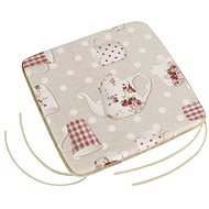Bellatex EMA plain - 40 × 40 cm, plain - mug with teapot - Pillow Seat