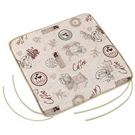 Bellatex EMA plain - 40 × 40 cm, plain - coffee - Pillow Seat