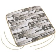 Bellatex EMA plain - 40 × 40 cm, plain - tiles grey - Pillow Seat
